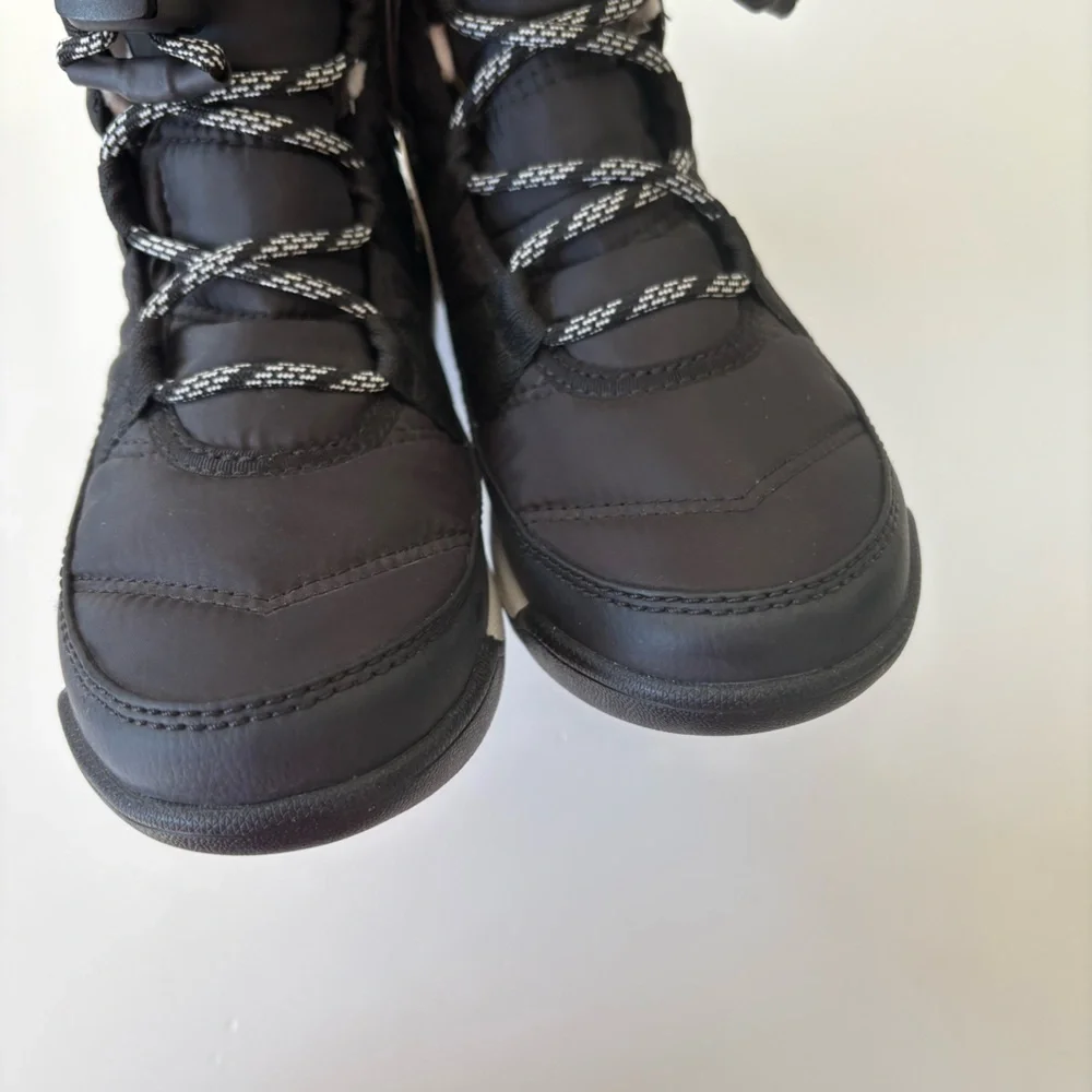 Sorel || Unisex Whitney II Waterproof Snow Rain Boots Furry Lined Black‎ 2 NWT